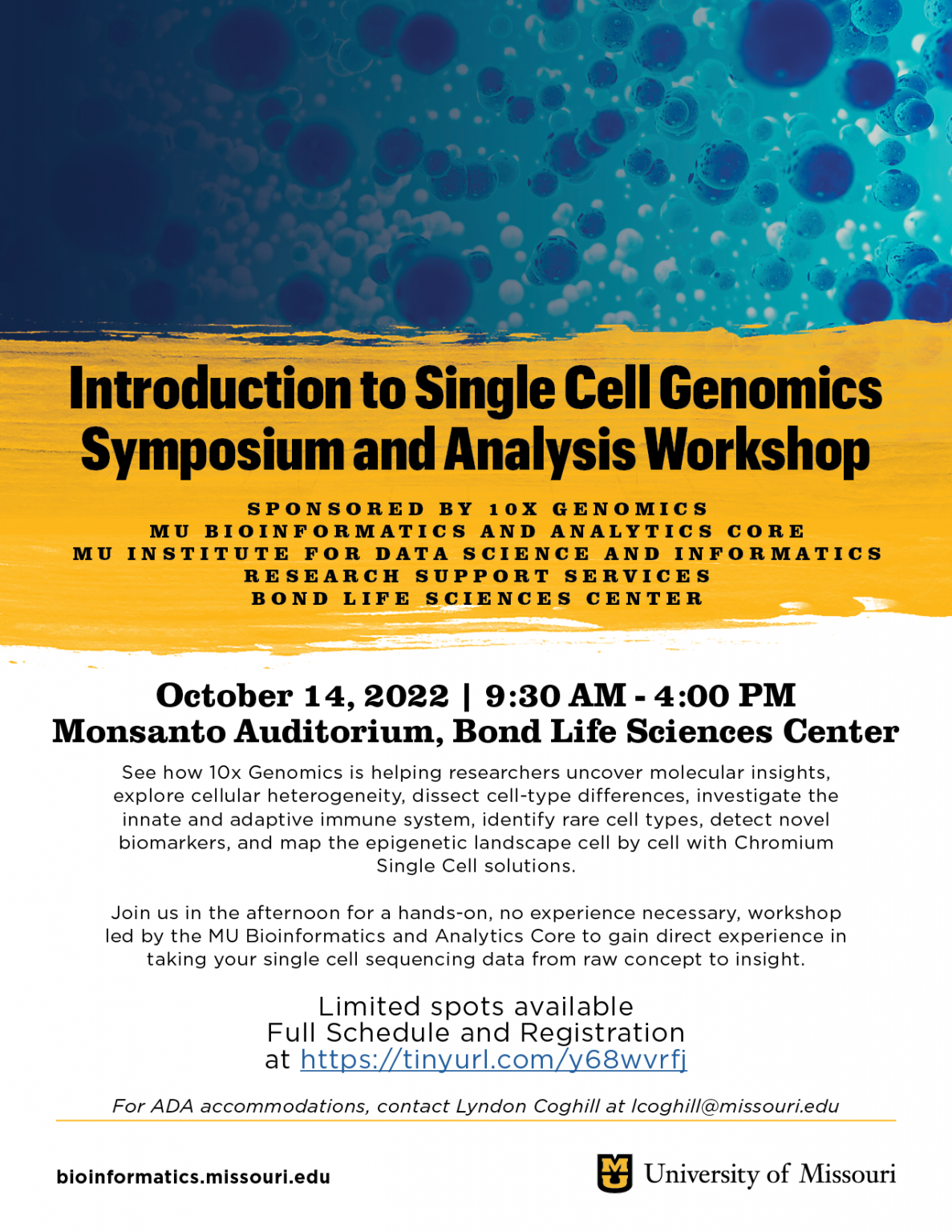 Introduction to Single Cell Genomics Symposium and Analysis // Bioinformatics and